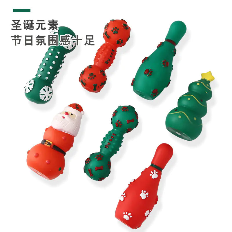 Christmas Dog Chew & Squeak Toys