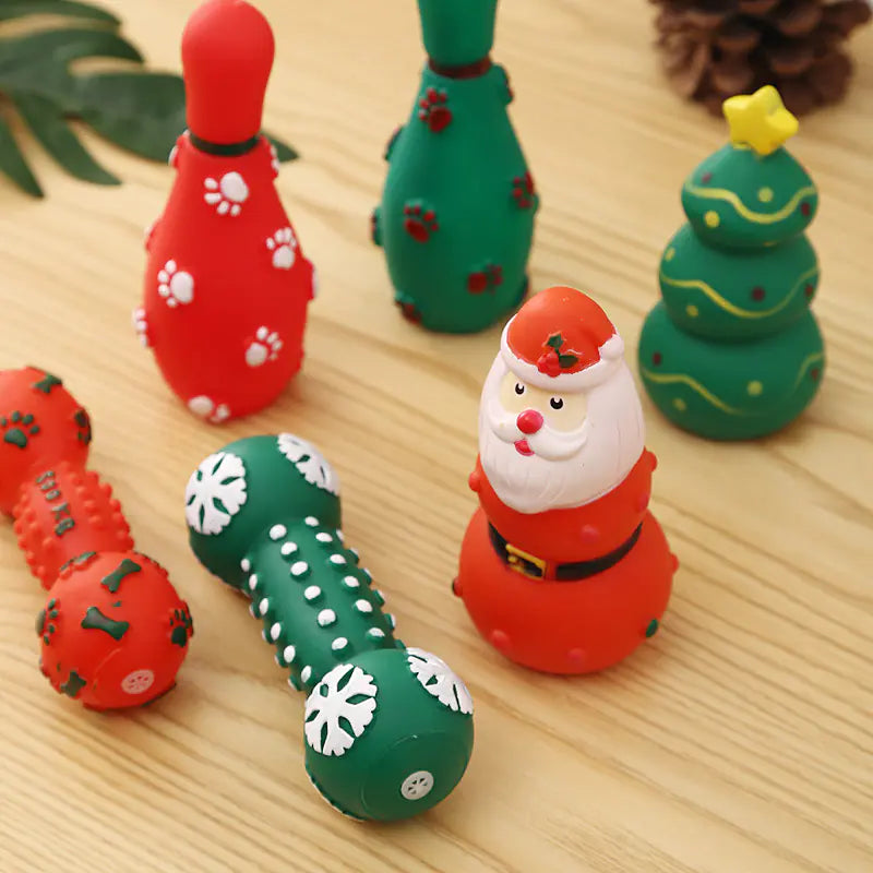 Christmas Dog Chew & Squeak Toys