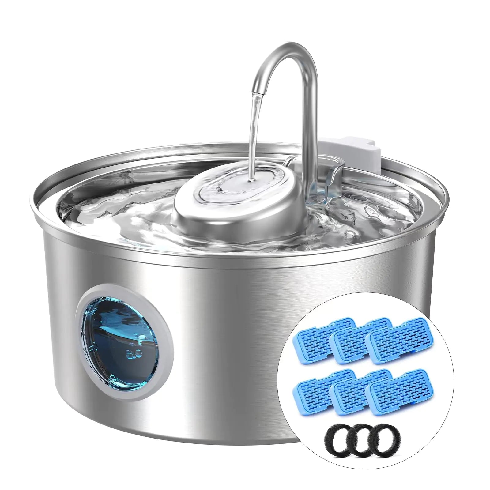 Water Fountain Stainless Steel: 3.2L/108oz