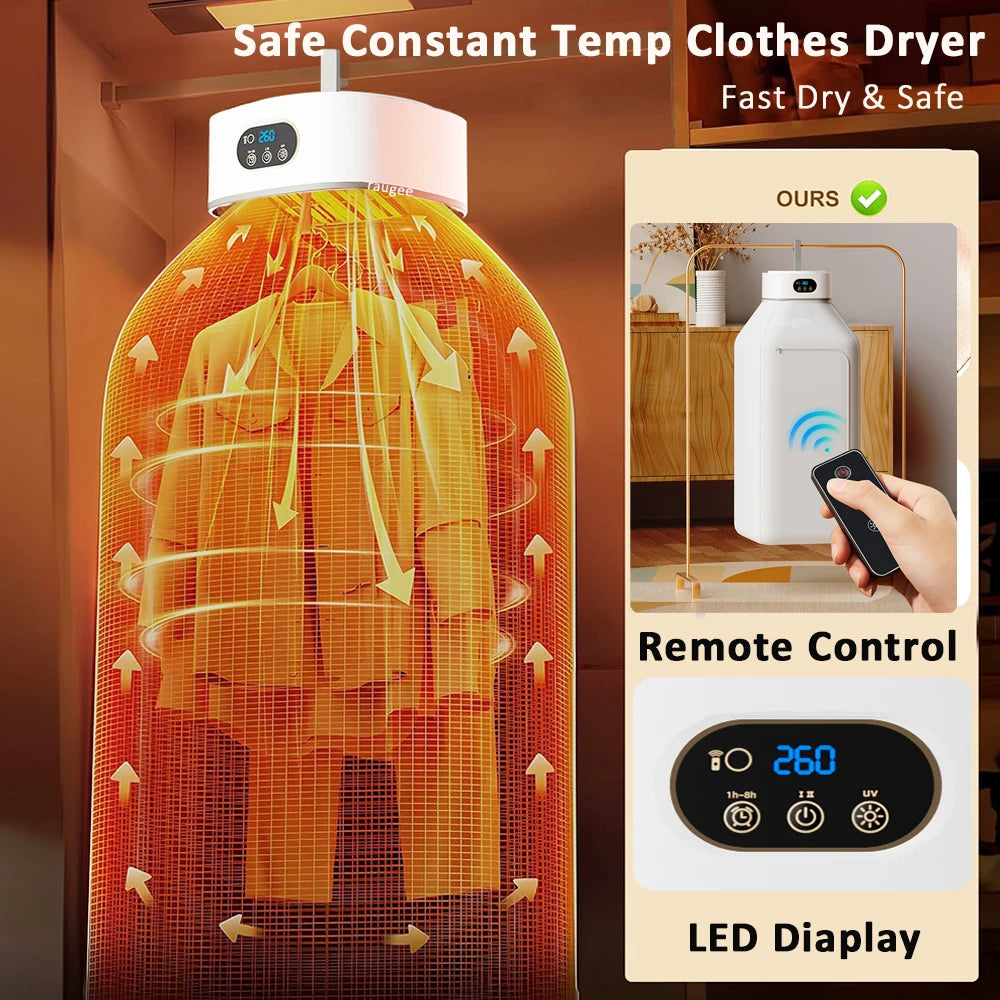 Mini Portable Clothes Dryer 600W | Travel & Apartment Use