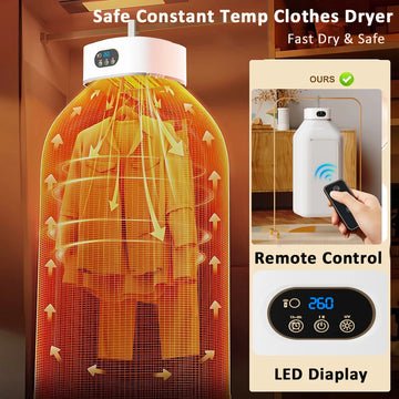 Mini Portable Clothes Dryer 600W | Travel & Apartment Use