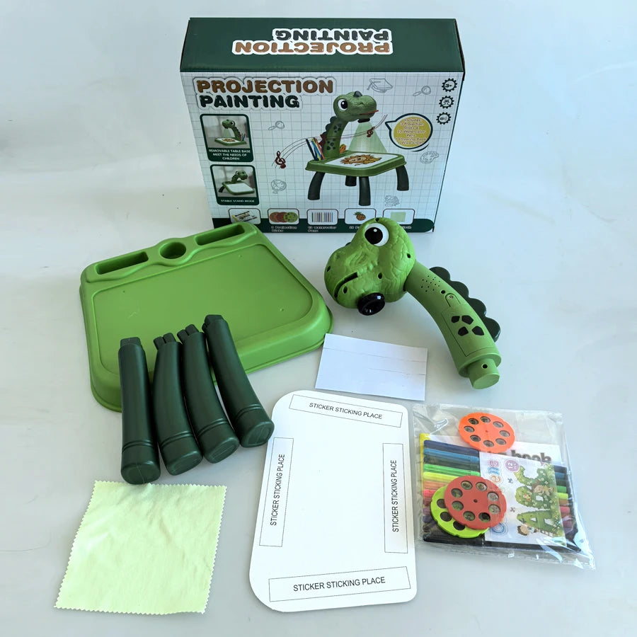 Kids Pony Projection Drawing Table | Musical Art Board Toy