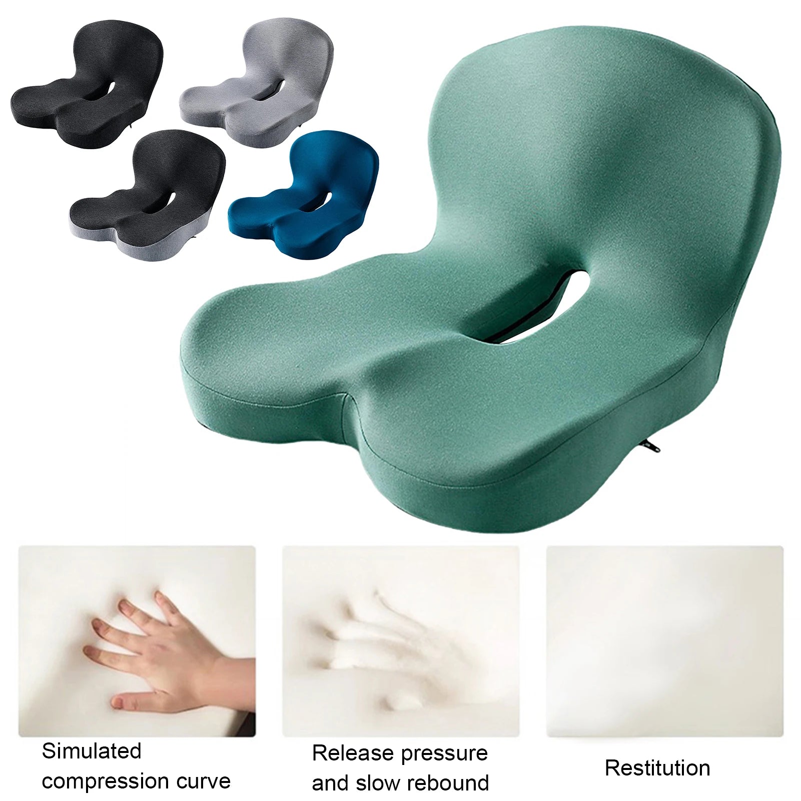 Orthopedic Memory Foam Seat Cushion | Posture Support