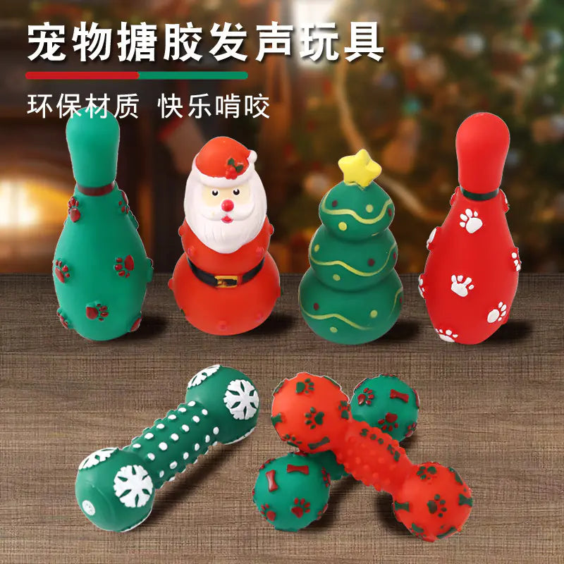 Christmas Dog Chew & Squeak Toys