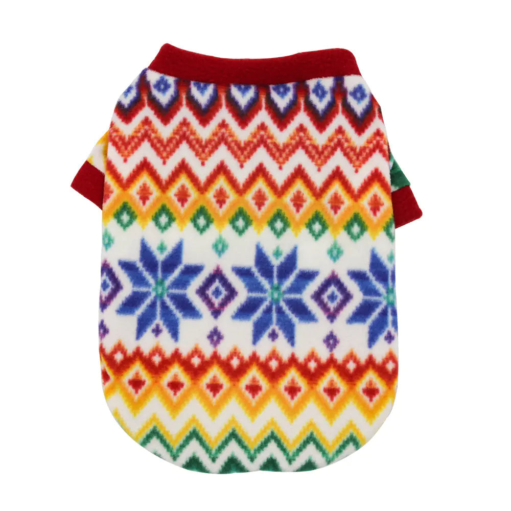 Warm Fleece Christmas Dog Clothes